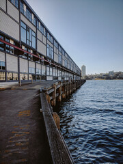 Fototapeta premium pier on the river