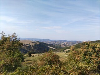 Panorama dai monti delle Cesane