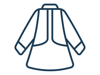 cloth pray muslim ramadan single isolated icon with outline style