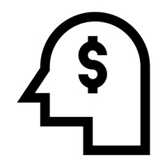 Obraz premium Have a look at this creative linear icon of business mind