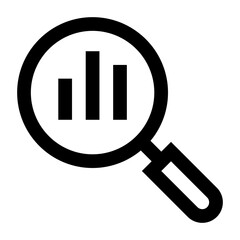 
Business analysis in linear style icon editable vector 

