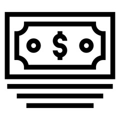 
Grab this premium quality linear icon of currency stack 

