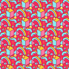 Fondo geom&eacute;trico colorido