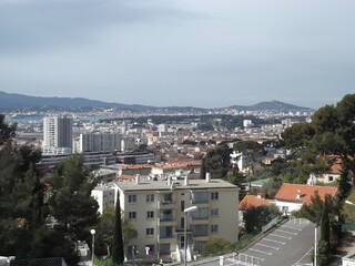 Blick auf Toulon, Frankreich