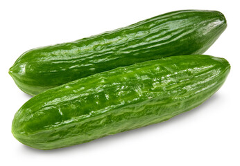 cucumber isolated on white background. clipping path
