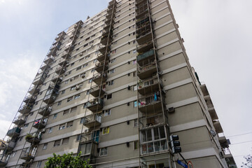 Tower of departments, real estate, on sale and occupied