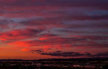 cielo atardecer