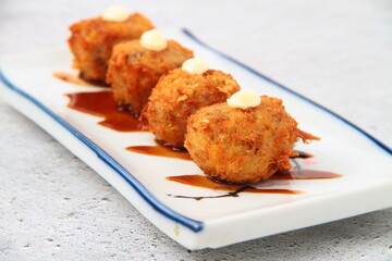 Freshly made Japanese food