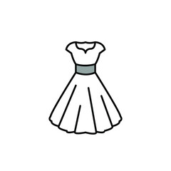 Illustration Vector graphic of dresses icon