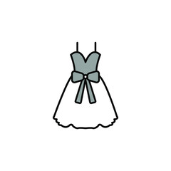 Illustration Vector graphic of dresses icon