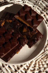  heart shaped chocolatte with caramel filling
