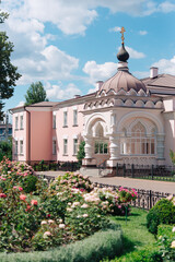 Holy Protection Monastery (Ukraine, Kiev). Buildings and elements of buildings on the territory of the monastery. © Olena Svechkova