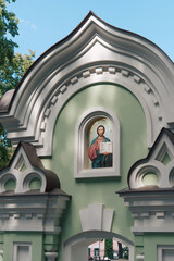 Holy Protection Monastery (Ukraine, Kiev). Buildings and elements of buildings on the territory of the monastery.