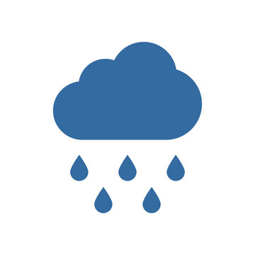 Rain Icon. Cloud rain symbol for your web site design, logo, app, UI. Modern forecast storm sign. Weather icon