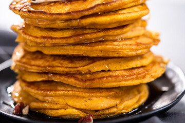 Pumpkin pancakes