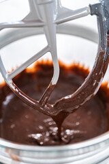 Chocolate ganache cupcake