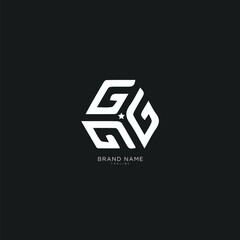 Alphabet letter Initial G logo and GG logo vector design, favicon, minimal, creative, symbol, sign, monogram, template, logotype, name, brand, startup, company, premium business typeface.