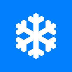 Schneeflocke und Hintergrund