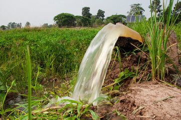 Pumping water for agriculture with solar energy, an alternative energy for rural areas, helps...
