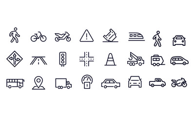 Traffic Icons vector design 