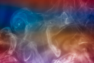 Rainbow abstract texture smoke background. smoke color light.