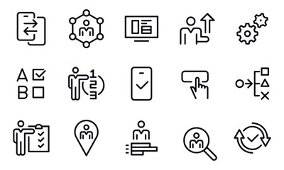 UI and UX Icons vector design 
