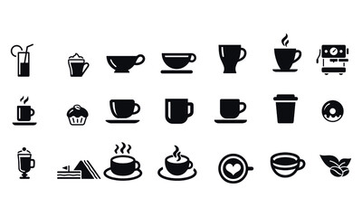 Coffee Cup Icons vector design 