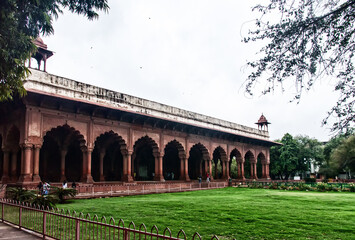 India, Agra. Palace inside of the Red Fort