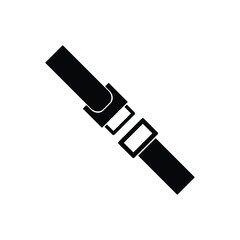 car seat belt or safety belt icon