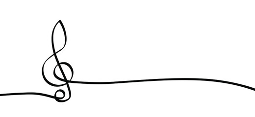 Musical notes line symbol icon for staff and music note theme transparent background wave banner Disco love sound notes Fun vector sign pattern Classic musical design Set of music note doodle G clef © MarkRademaker