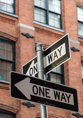 One Way Signs in New York