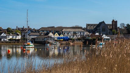 Boats on River Exe, Topsham, Exeter, Devon, England