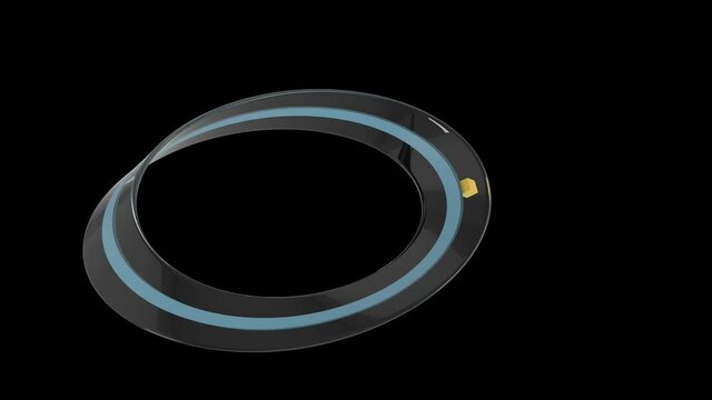 3D animated video showing the Mobius strip
