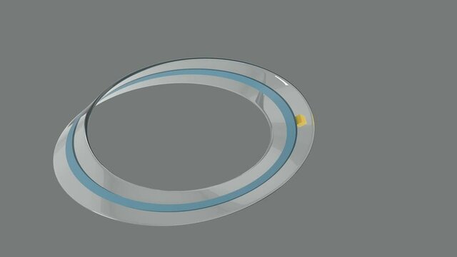 3D animated video showing the Mobius strip