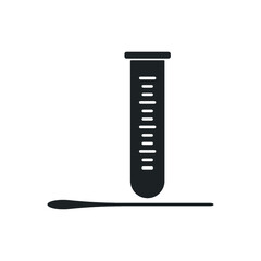 Swab Test Icon. Medical Check Symbol