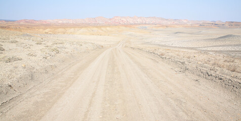 Dirt road in Cottonwood Canyon, Grand Staircase Escalante National Monument, Utah, USA