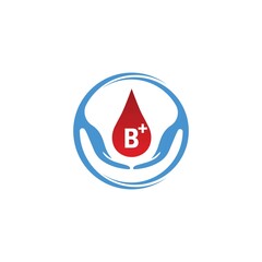 Blood logo icon vector template. Health and Care Symbol. Vector Logo Design