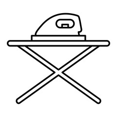 Vector Iron Table Outline Icon Design