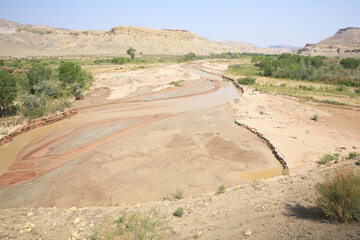 Paria River in Cottonwood Canyon, Grand Staircase Escalante National Monument, Utah, USA