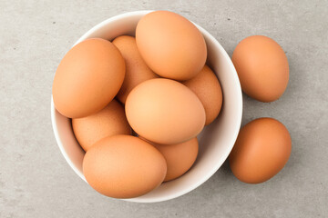 Chicken eggs used in various foods