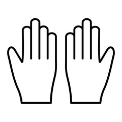  Vector Gloves Outline Icon Design