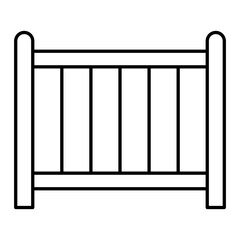  Vector Crib Outline Icon Design