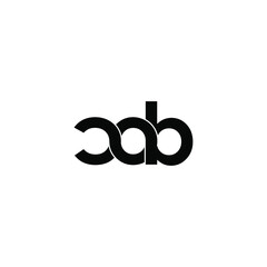 cob letter original monogram logo design