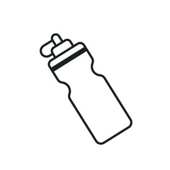 sports water bottle line icon