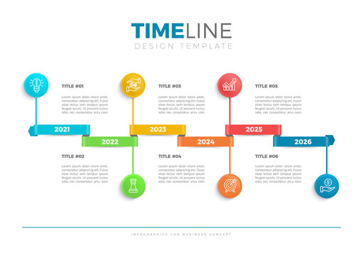 Timeline infographics icons for business data visualization.
