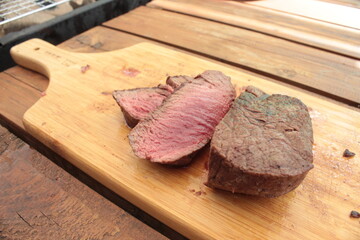 バーベキューの肉
