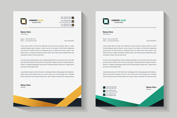 Letterhead design template. Creative, clean and elegant modern business professional letterhead template design. Illustration vector