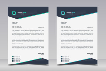 Letterhead design template. Creative and elegant modern business A4 letterhead template for your project design. Illustration vector