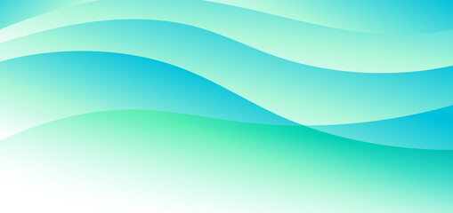 Abstract nature mountain view blue and green gradient background.