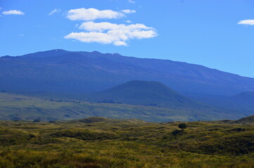 Obraz premium Panorama des Vulkan Mauna Kea au der Insel Big Island, Hawaii